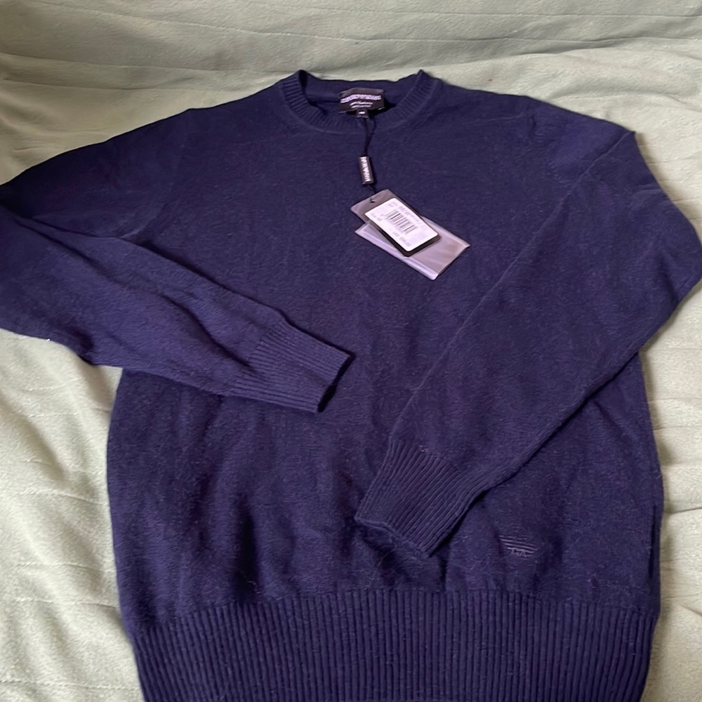 NWT Emporio Armani Men’s size 46 Black, Cashmere